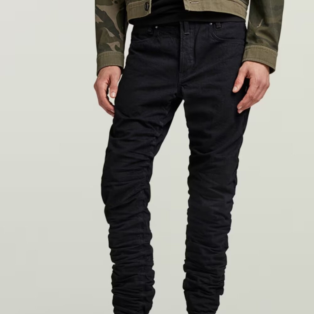 G-STAR RAW Staq 3D Tapered Straight Jeans - BLACK Size 34 Mens